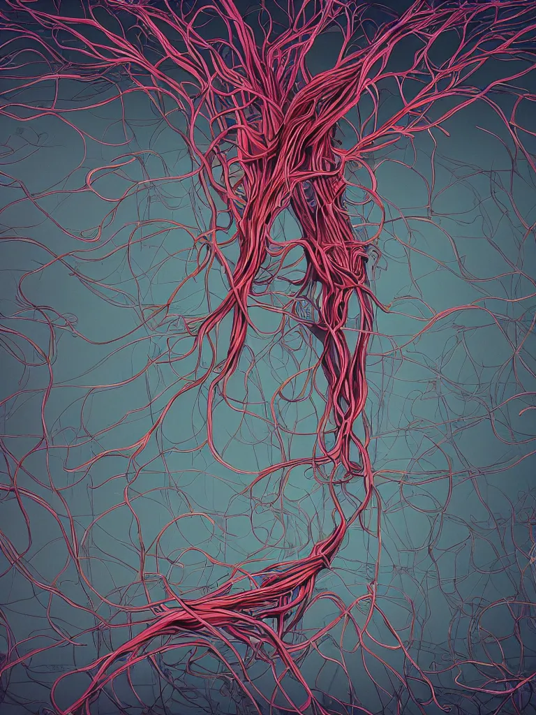 Prompt: nervous system regulation by disney concept artists, blunt borders, rule of thirds