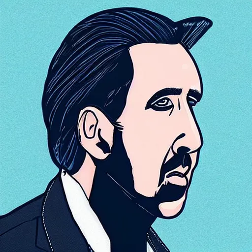 Prompt: Nicolas Cage in style of Tom of Finland