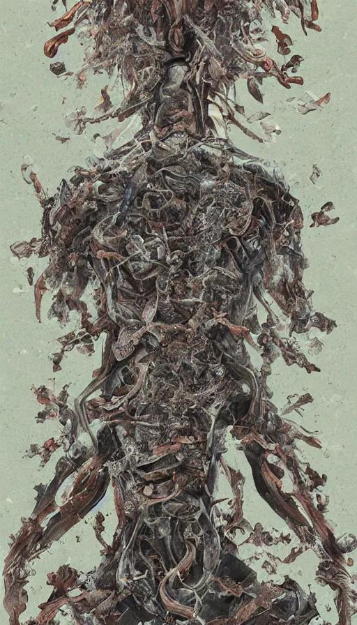 Image similar to The end of an organism, by Qian Xuan