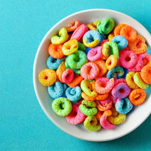 Prompt: a really, really, really, really, really sad photo of fruit loops