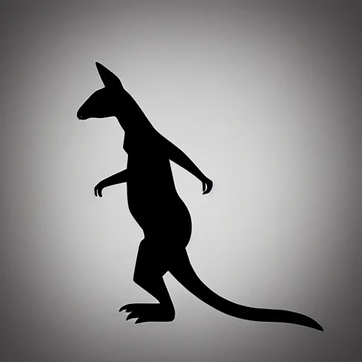 Prompt: spy kangaroo, in a strict suit, like james bond, avatar image, digital art, minimalism