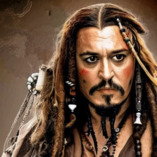 Image similar to Robert de Niro as captain jack Sparrow