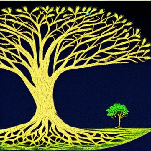 Prompt: The tree of life, top image of all time on /r/SpecArt subreddit