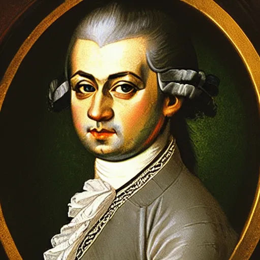 Image similar to photo of mozart