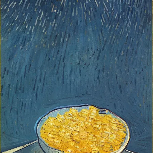 Prompt: a bowl of cereal by vincent van gogh, digital art, trending on artstation