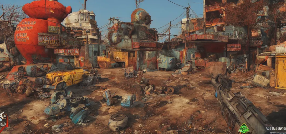 Prompt: fallout india, vibrant colors, 8 k photorealistic, hd, high details, trending on artstation