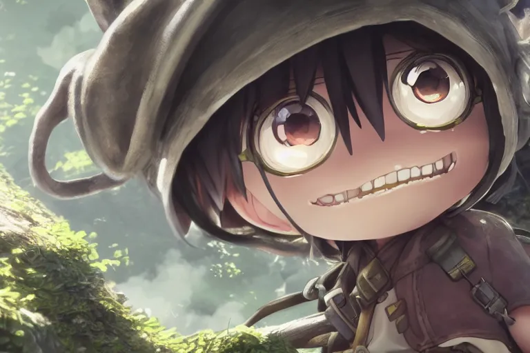 Prompt: made in abyss concept art, wlop, very detailed eyes, hyperdetailed, Unreal Engine 4k, ultra HD