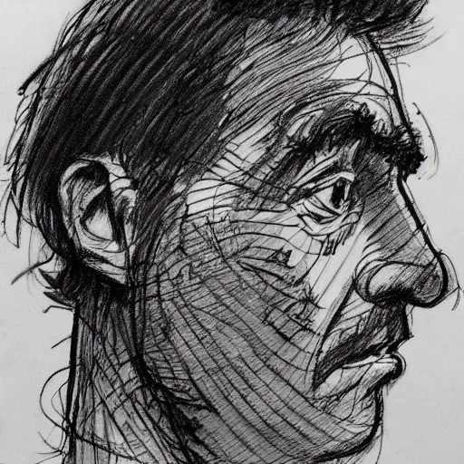 Prompt: a realistic yet scraggly portrait sketch of the side profile of a stern and sophisticated the medic, trending on artstation, intricate details, in the style of frank auerbach, in the style of sergio aragones, in the style of martin ansin, in the style of david aja, in the style of mattias adolfsson