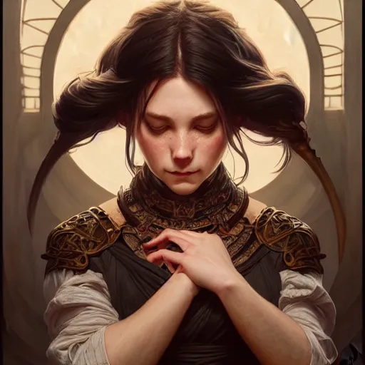 Prompt: Portrait of pig, D&D, dark fantasy, intricate, elegant, highly detailed, digital painting, artstation, concept art, smooth, sharp focus, illustration, art by artgerm and greg rutkowski and alphonse mucha