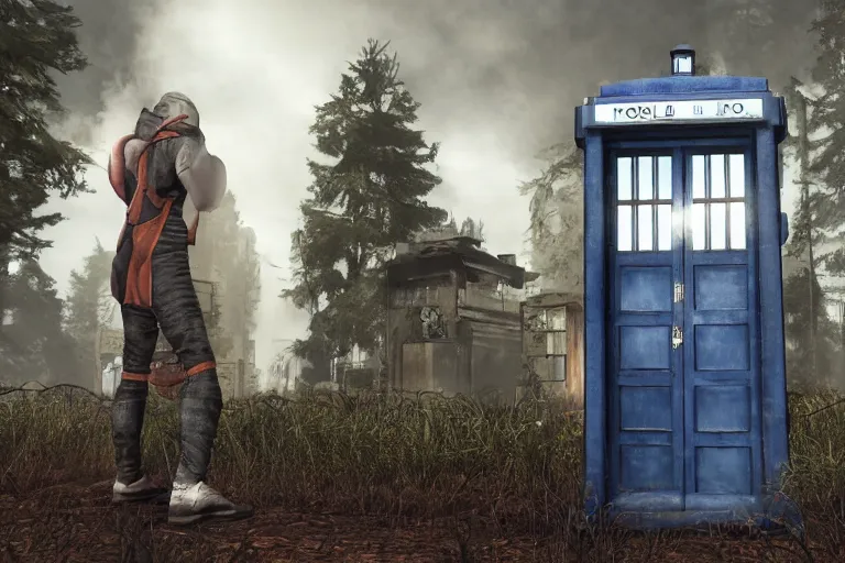 Image similar to tardis in half life alyx