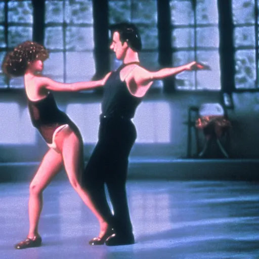 Image similar to an artistic render from the movie dirty dancing.