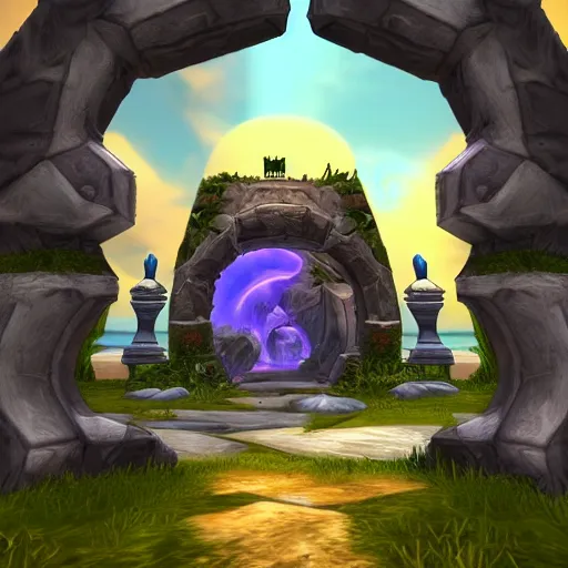 Image similar to world of warcraft portal to another world
