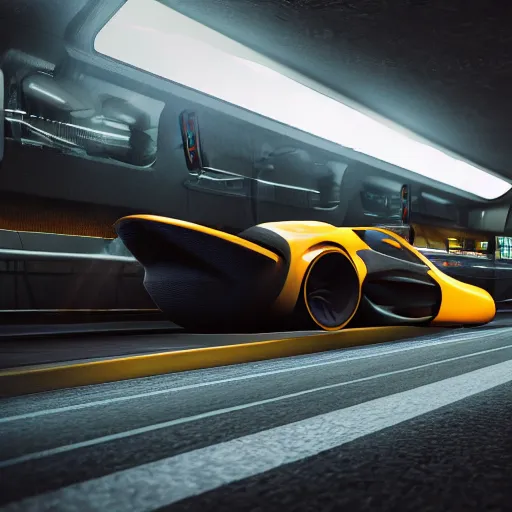 Prompt: A cinematic shot of a two racers in futuristic super cars racing faster than a high tech futuristic jet place through a futuristic Tokyo street, cinematic. 3d with depth of field, blurred background. nautilus. A highly detailed epic cinematic concept art CG render. made in Blender and Photoshop, octane render, excellent composition, cinematic dystopian brutalist atmosphere. dynamic lighting. dramatic lighting. cinematic lighting. aesthetic. stylized. very inspirational. detailed. hq. realistic. warm light. vibrant color scheme. highly detailed. muted colors. Moody. Filmic.