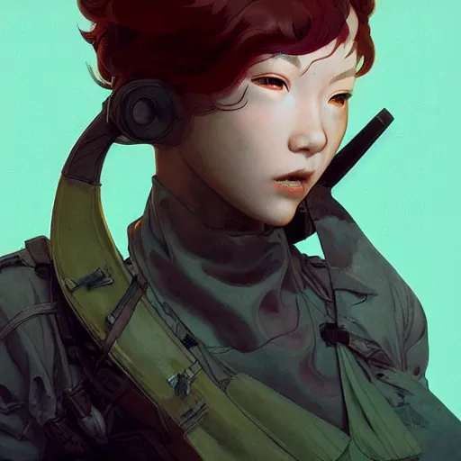 Image similar to prompt : stealthy rogue adventure character portrait soft light painted by james jean and katsuhiro otomo and erik jones, inspired by akira anime, smooth face feature, intricate oil painting, high detail illustration, sharp high detail, manga and anime 1 9 9 9