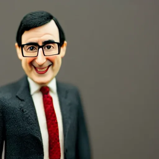 john oliver miniature caricature figure smiling in a Stable Diffusion OpenArt