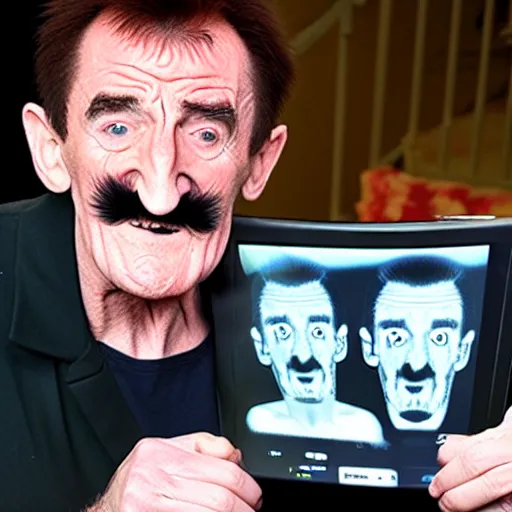 Image similar to detecting Barry Chuckle with an X-ray