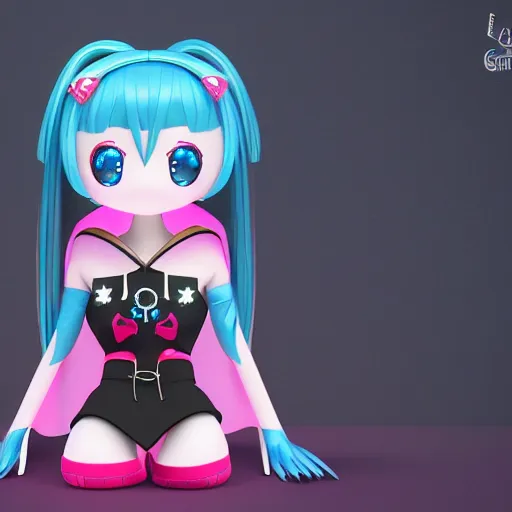 Prompt: cute fumo plush of a superheroine girl, magical girl, gothic maiden anime girl, glowing writing glyphs, velvet, vray