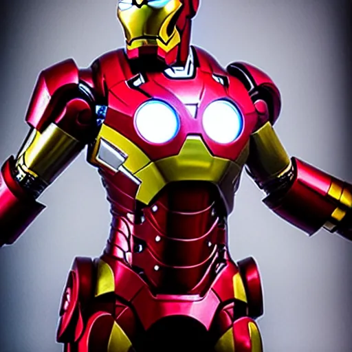 Image similar to cosplay iron man, beautiful girl, hyper realism, many details, high quality,