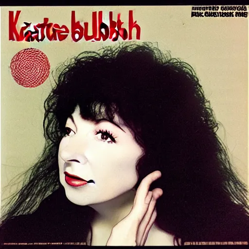 Prompt: katebush, japanese album cover