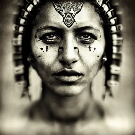 portrait of a stunningly beautiful aztec warrior | Stable Diffusion ...