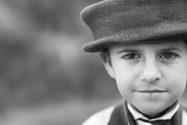 Prompt: closeup portrait of a tiny emmanuel macron dressed as napoleon standing on a desk, paris background, macro photo, bokeh, natural light, sharp, detailed face, magazine, press, steve mccurry, david lazar, canon, nikon, focus