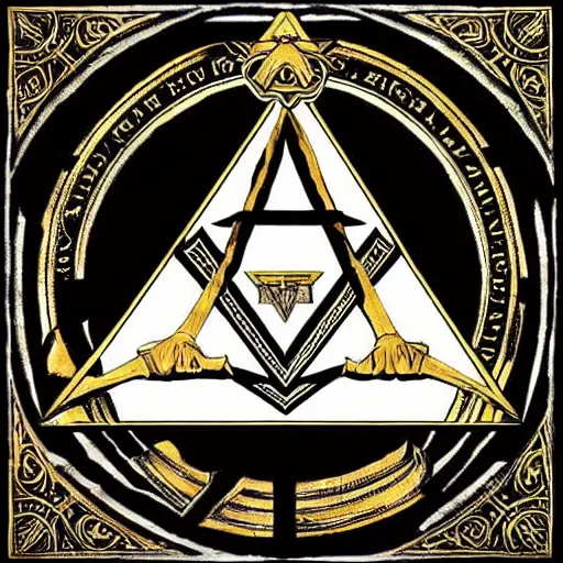 Image similar to masonic, occult lord of the rings