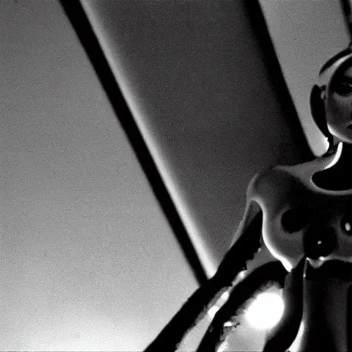 Prompt: movie still of angel cyborg, cinematic composition, cinematic light, criterion collection, by david lynch