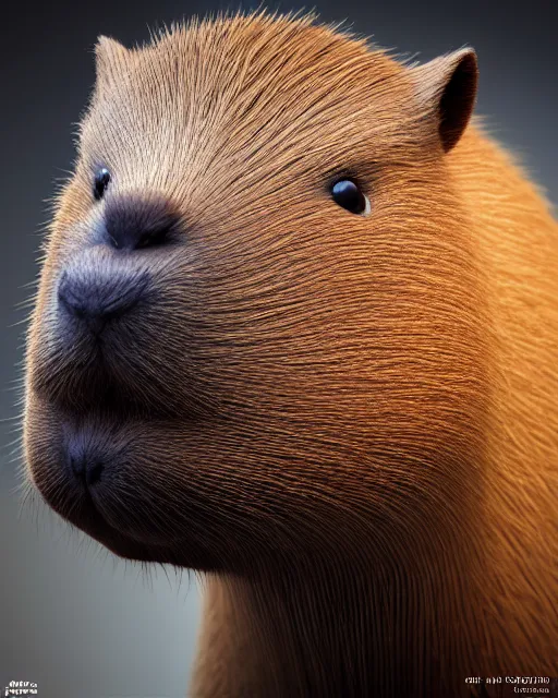 Prompt: a capybara portrait, isometric 3d, ultra hd, character design by Mark Ryden and Pixar and Hayao Miyazaki, unreal 5, DAZ, hyperrealistic, octane render, cosplay, RPG portrait, dynamic lighting, intricate detail, summer vibrancy, cinematic