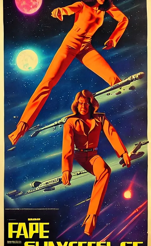 Image similar to 1 9 7 0 s scifi movie poster art