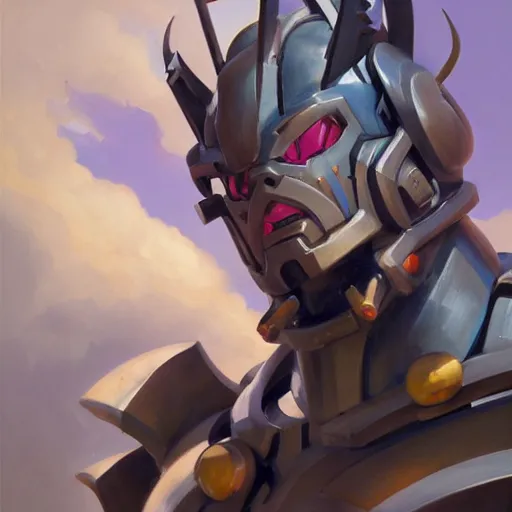 Image similar to greg manchess portrait painting of fierce galactus as overwatch character, medium shot, asymmetrical, profile picture, organic painting, sunny day, matte painting, bold shapes, hard edges, street art, trending on artstation, by huang guangjian, gil elvgren, ruan jia, greg rutkowski, gaston bussiere