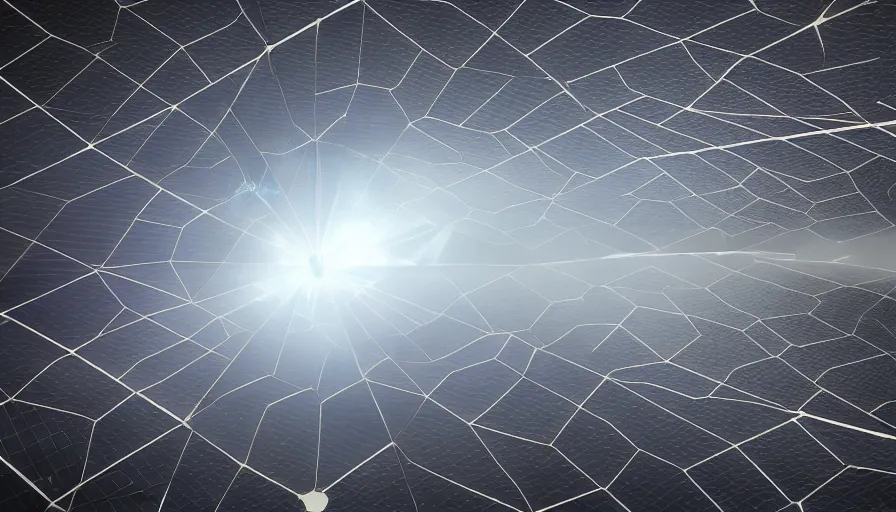 Prompt: hexagonal solar sails, floating in space blocking the sun, futuristic, sci-fi