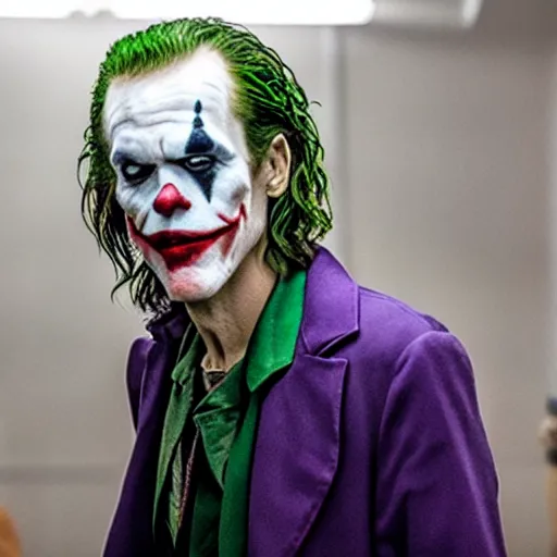 Image similar to film still of Kevin Bacon as joker in the new Joker movie