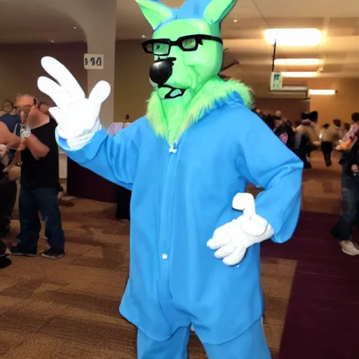 Image similar to walter white at a furcon