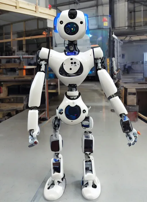 Image similar to Modular anime robot, easily connected and disconnected for easy repairs, fine joints, safe construction for human handling, modestly dressed