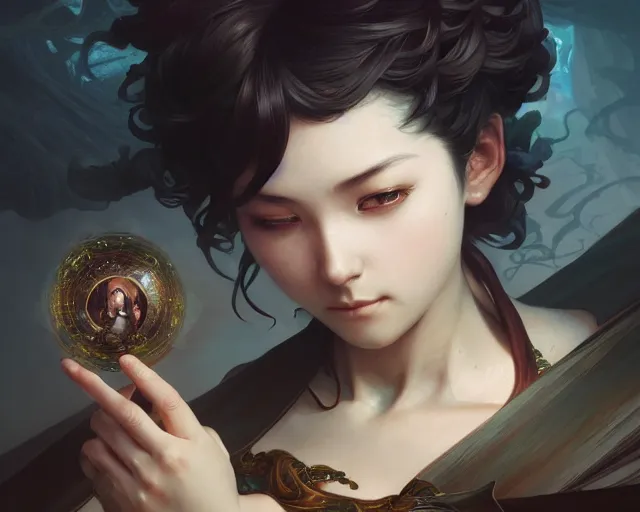 Image similar to photography of edogawa ranpo, deep focus, d & d, fantasy, intricate, elegant, highly detailed, digital painting, artstation, concept art, matte, sharp focus, illustration, hearthstone, art by artgerm and greg rutkowski and alphonse mucha