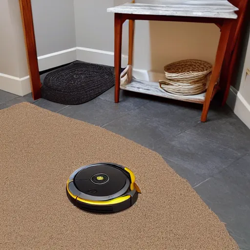 Prompt: two time poor mudcrabs invest in a Roomba