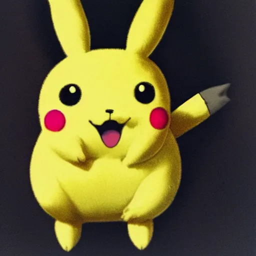 the surprised pikachu meme, hyper realistic