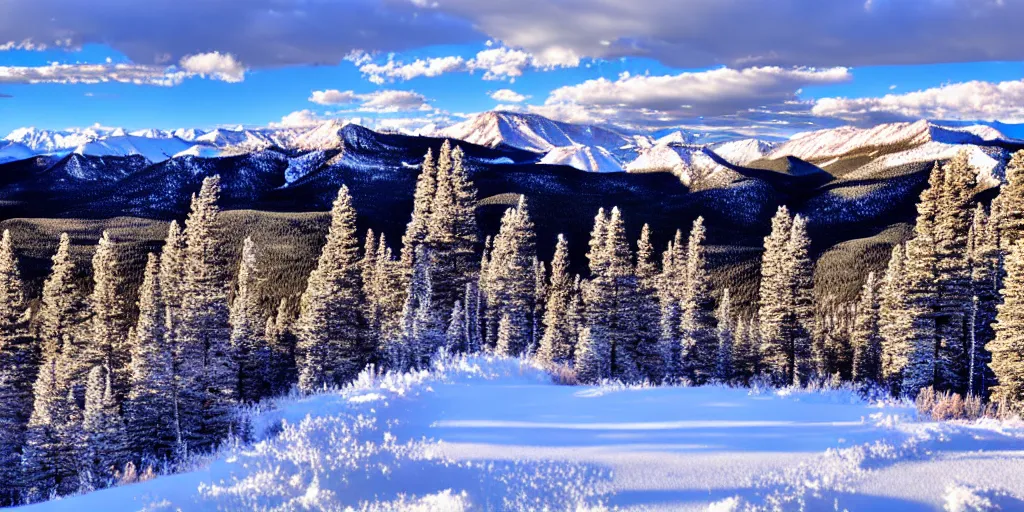 Image similar to colorado mountains in winter
