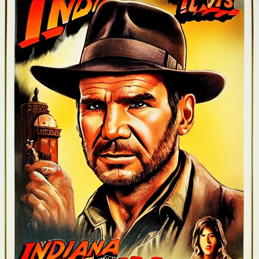 Image similar to indiana jones movie poster