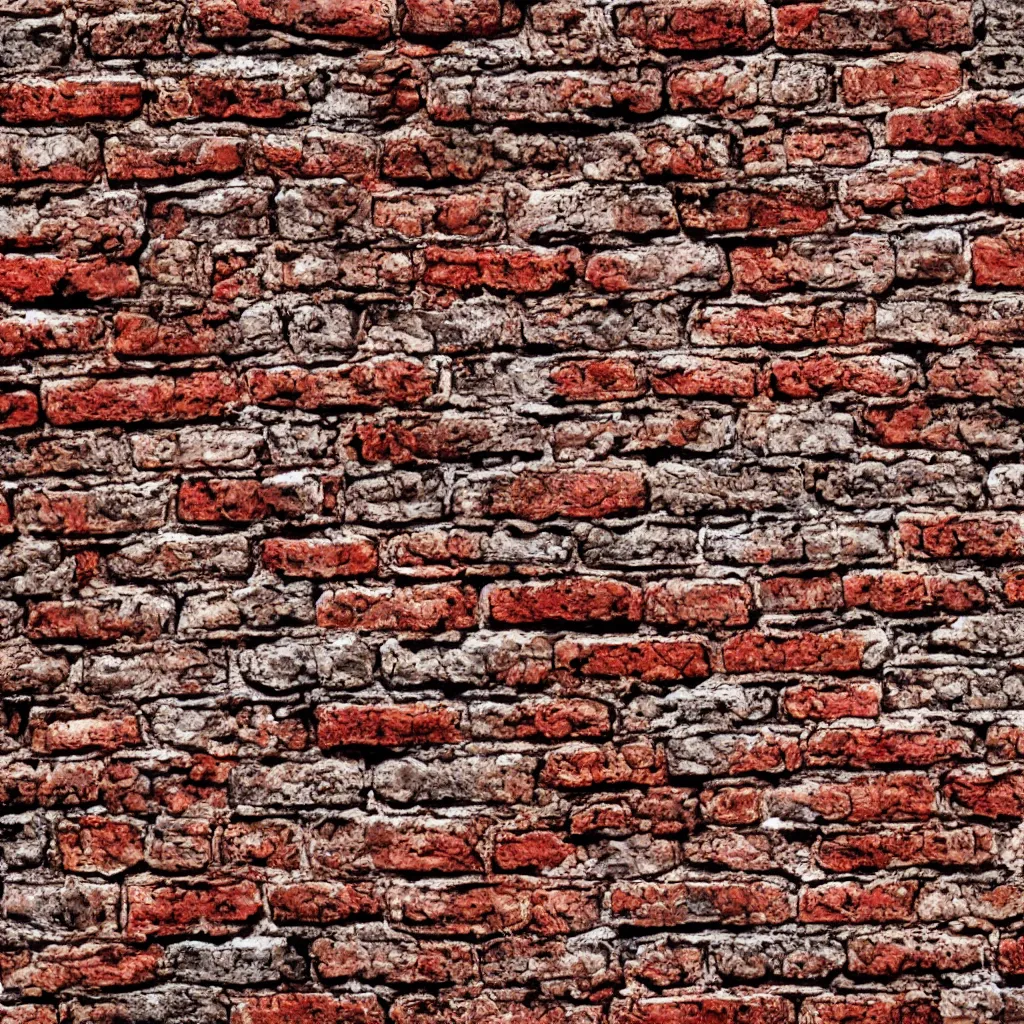 Prompt: brick wall pattern as drawn by salvador dali, 4k