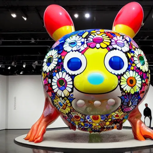 Image similar to fantastical sculptures by Takashi Murakami