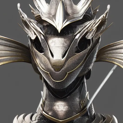 Image similar to stunning close shot of a beautiful female knight, but as an anthropomorphic female dragon, well designed perfect cute female robot dragon head with slick LED eyes, well armored, sharp claws, HD octane render, fantasy, furry art, dragon art, Artstation, Deviantart, Furaffinity