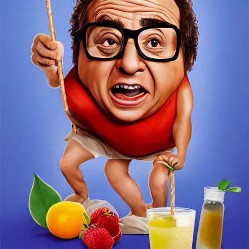 Image similar to danny devito as straw berry