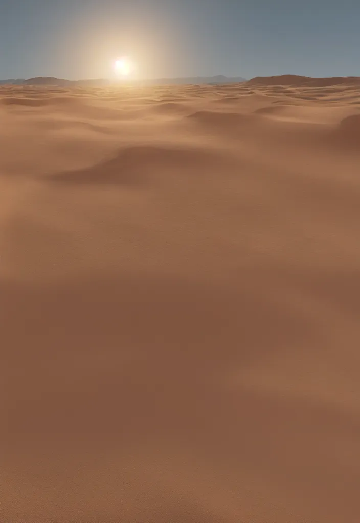 Image similar to realistic photo of a person burning on the balcony, desert dunes in the background, big sun in the sky, realistic, soft natural volumetric lighting, beautifully detailed 4 k octane render, 4 k post processing 8 k