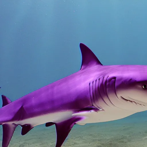 Image similar to a purple shark