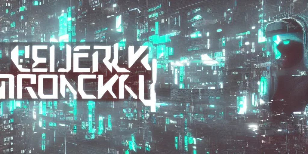 Prompt: cyberpunk styled text