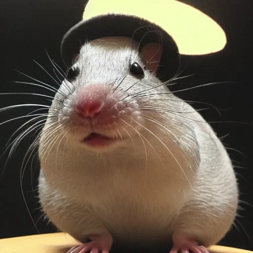 Image similar to I may be fat but I am still just a rat in a hat