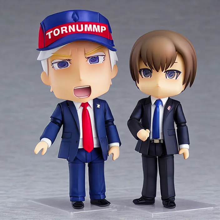 Image similar to Donald Trump, An anime Nendoroid of Donald Trump, figurine, detailed product photo