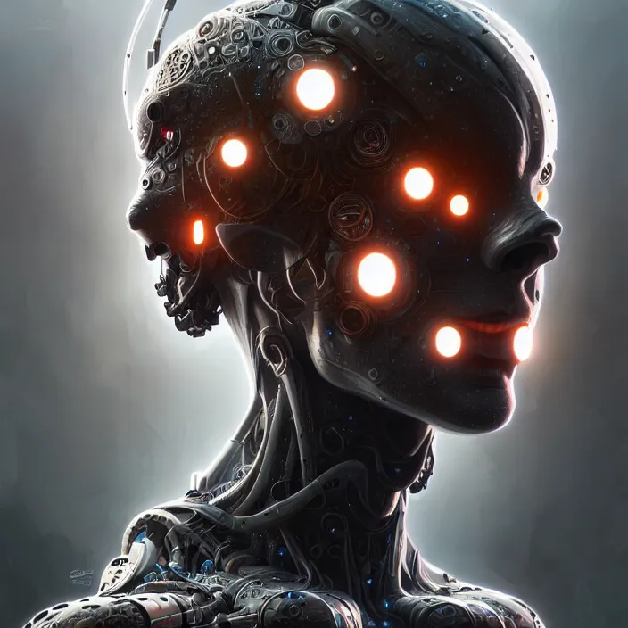 Image similar to organic cyborg, diffuse lighting, fantasy, intricate, highly detailed, lifelike, photorealistic, digital painting, artstation, illustration, concept art, smooth, sharp focus