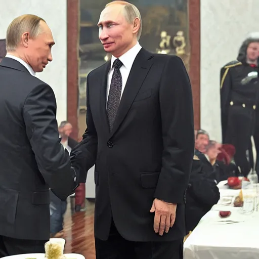 Image similar to vladimir putin with a pocket full of gravy
